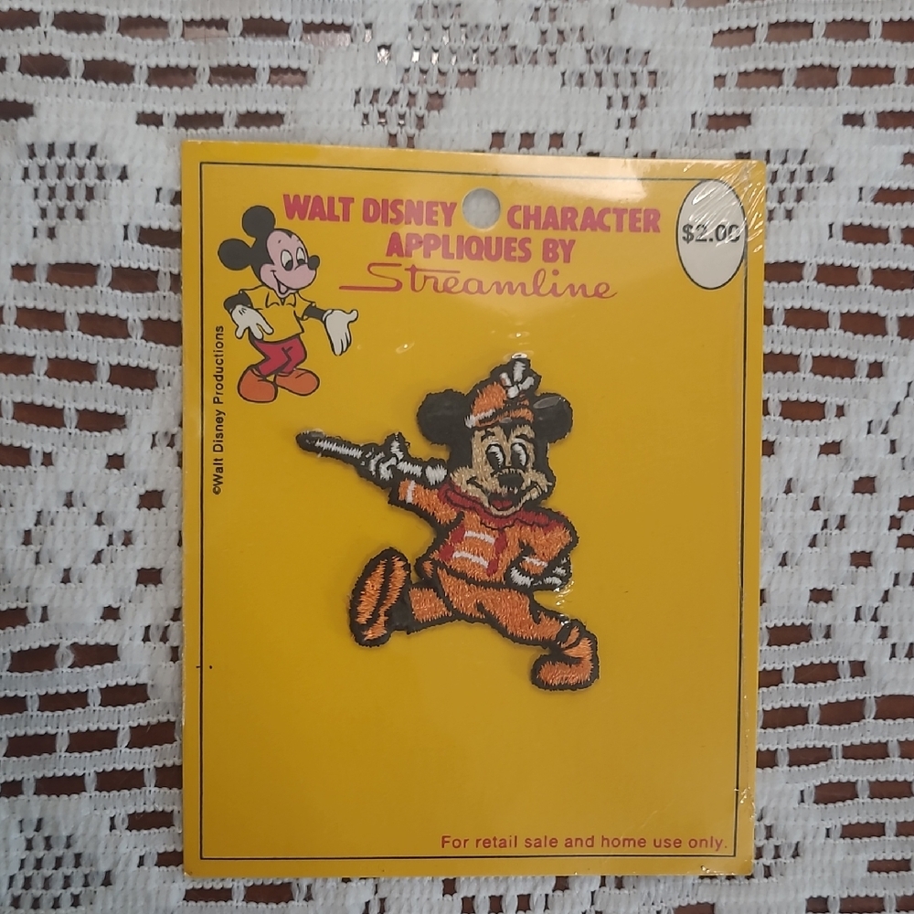 Mickey Mouse Applique - Orange